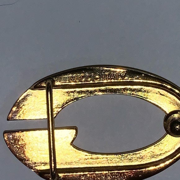VINTAGE authentic GUCCI fully signed BELT BUCKLE main image 4